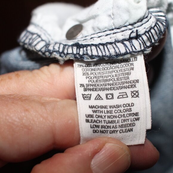 Free People Acid Wash Print Floral Low RIse Jeans Sz 31 - Picture 9 of 9